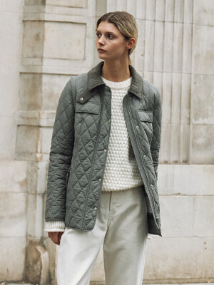 [City Outdoor] Detachable Sleeves Quilted Jacket