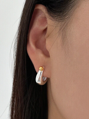 [silver925] twin ball earring