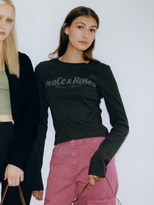 Peace & Rose Graphic T-shirt in D/Grey VW3AE100-13