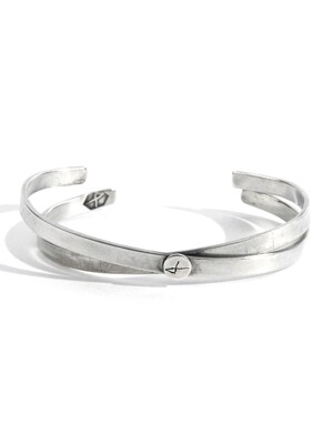 SILVER X TRANSFORM BANGLE