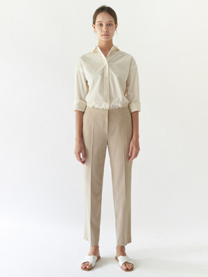 Pencil straight trousers - Beige