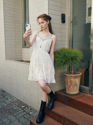 LACE SLIP MINI DRESS_IVORY