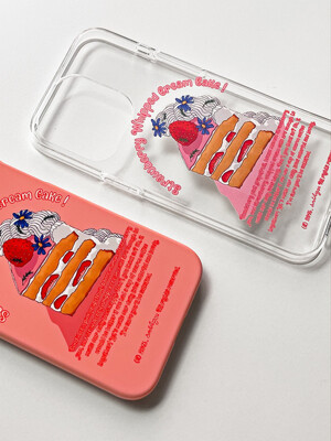 Strawberry Whipped Cream Cake_Jelly Phone Case