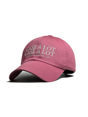 Slogon logo ball cap - Pink