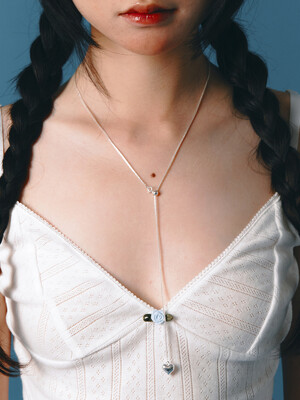 Mini Heart drop Chain Necklace