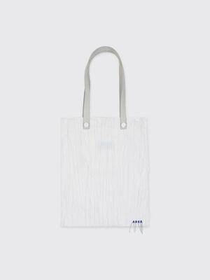 Crumple tote bag White