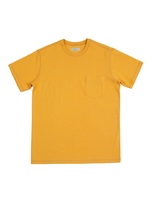 3N605 Coverstitch Poket T-Shirts (Yellow)