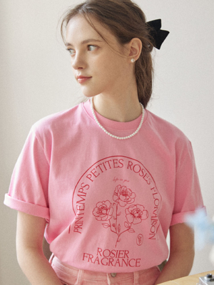Petites Roses T-shirt - Pink