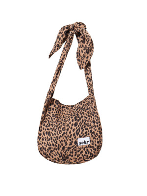 Leopard Tie Mini Bag (Brown)