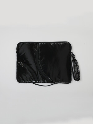 Lake 13 Laptop Clutch_Triple Black