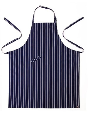 stripe chest apron (Navy) #AA1410