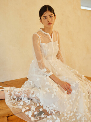 [주문제작]KELLY dress_White Flower