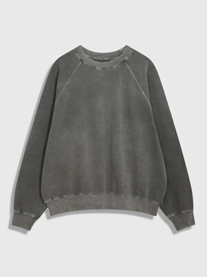 Destroyed Raglan Sweatshirt (Gray)