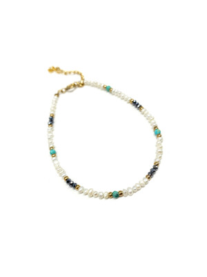 Rabat Pearl & Turquoise bracelet