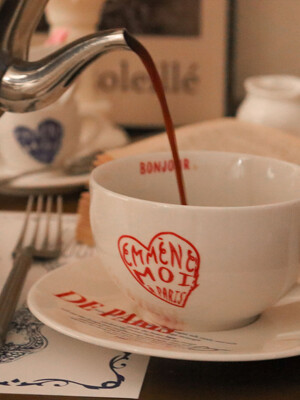 De paris coffee cup - berry red