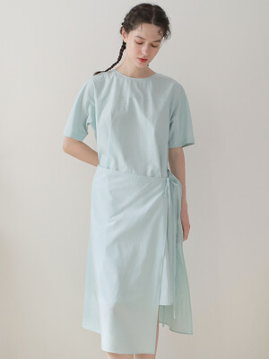A-line wrap skirt & dress set  Mint