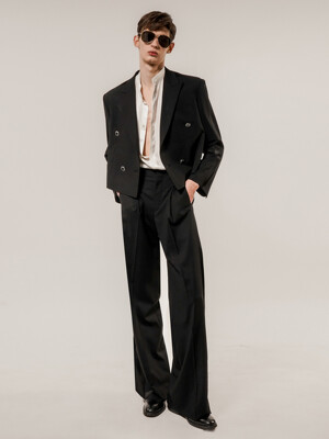 Wide-Leg Wool Tuxedo Trousers(MAN)_UTH-FP10