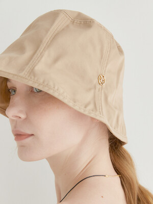 natural cotton outline bucket hat (C003_beige)