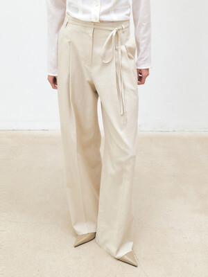 TFS TWO TUCK WIDE TROUSERS_2COLORS