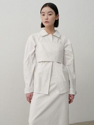 Square Neck Top_Ivory
