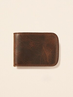 수제가죽 반지갑Bifold wallet JB812-006(db)