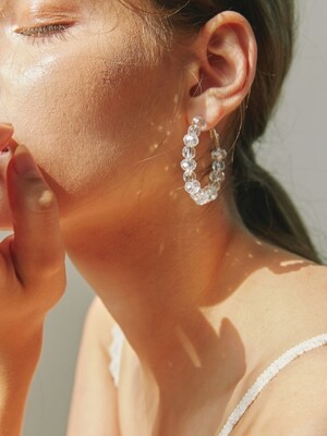 crystal ring earring