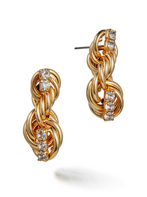 Swirl Crystal Earrings