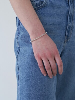 [Silver] Bold Ball Chain Bracelet
