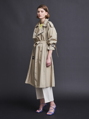 PIPING MAX TRENCH COAT_BEIGE