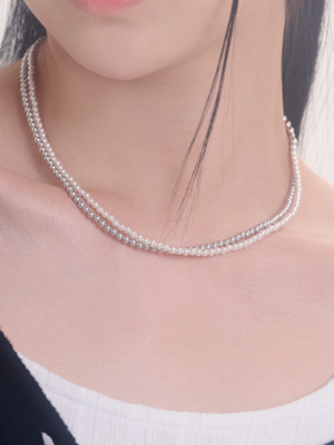 [SILVER] S P SV D BALL CHAIN N (2 COLORS)
