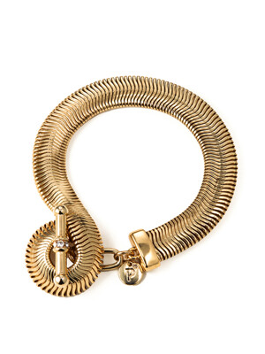 Pleats Chain Loop Bracelet