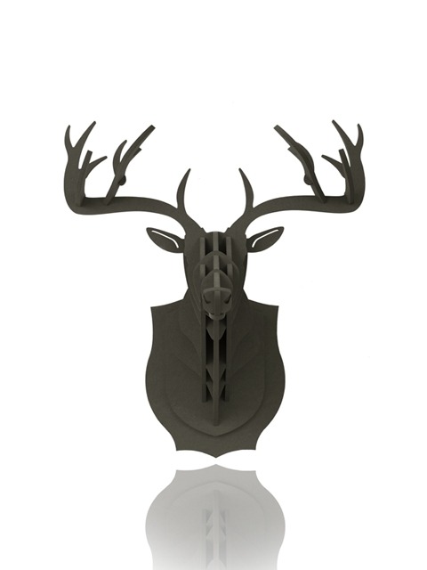 사슴머리장식 블랙컬러 헌팅트로피 (M size) Black color hunting trophy