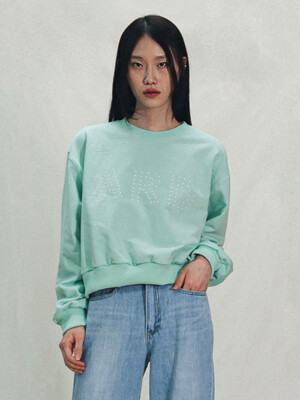 ARD Half Cropped Sweatshirt Mint