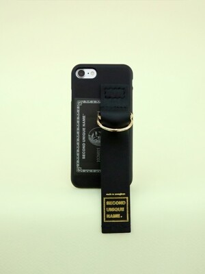 SUN CASE LEATHER CARD BLACK