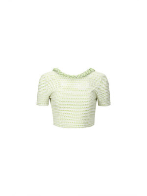 OPEN BACK CROPPED TOP (GREEN)