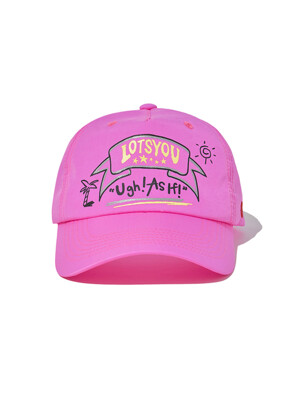 lotsyou_Tropical nylon ball cap Pink