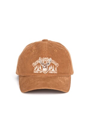 CORDUROY REINDEER CAP (mustard)