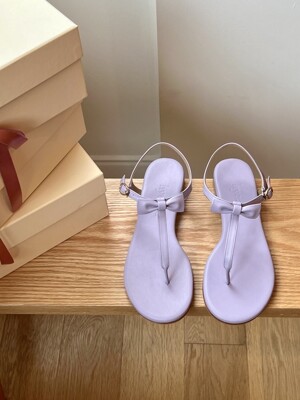 Liv Ribbon Sandals - Lavender