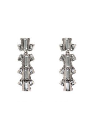 rechteckig earrings (SILVER)