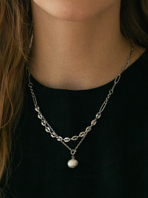 two way pearl drop necklace