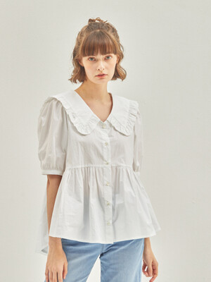 Lilly Frill Blouse White