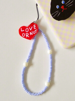 Red Love-Cloud Beads Strap