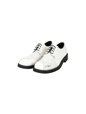 LEUCHARS SQUARE TOE DERBY SHOES aaa345m(WHITE)