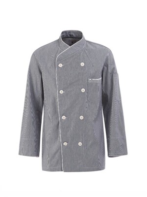 stripe chef coat (Grey) #AJ1362
