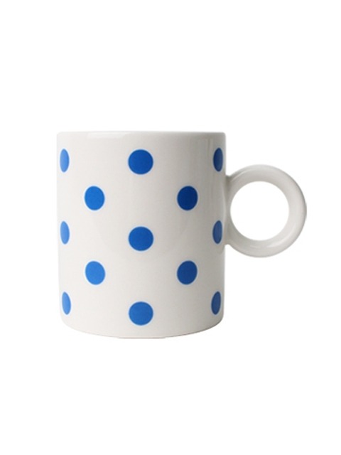 polka dot mug - blue