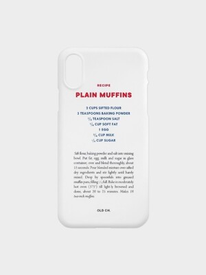 RECIPE Phone case - Plain Muffins