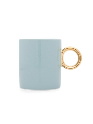 blue gray gold mug