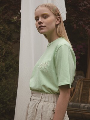 big logo tee_mint