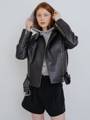 LEATHER RIDER JACKET 2 (2 COLORS)
