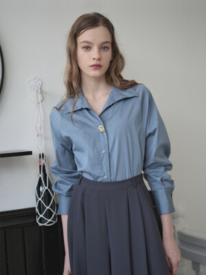 [24SS]Lautre Blue grey Femme shirts